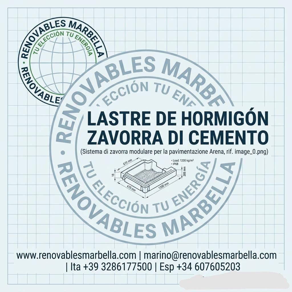 Lastre de Hormigón / Zavorra